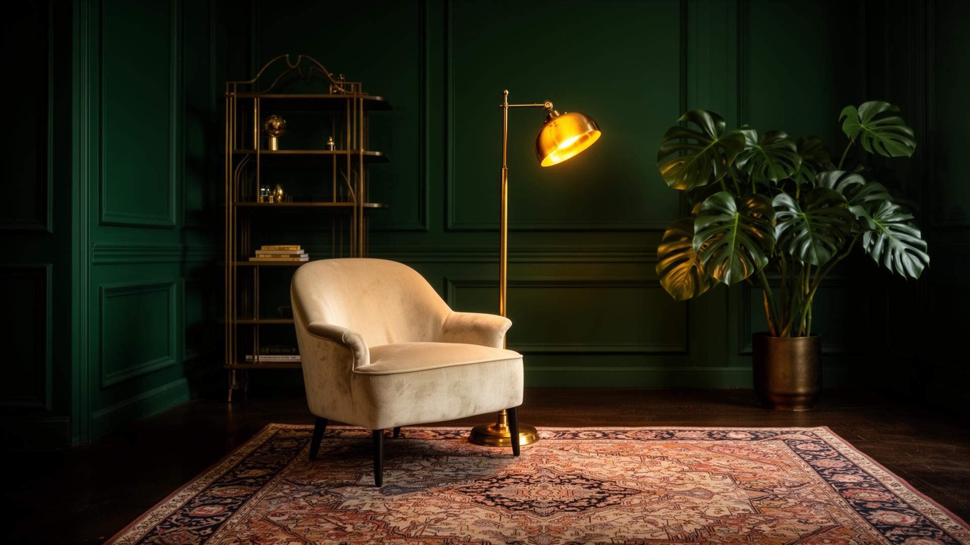 Salon luxueux avec tapis oriental — Tapisseries Lesage, expert du nettoyage, de la restauration et du rachat de tapis et tapisseries en Belgique